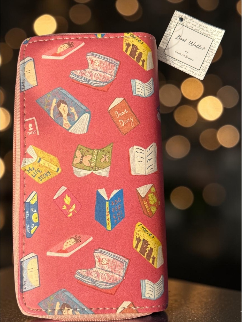 Chick Lit Designs Book Lover Zip Around Wallet